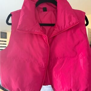 Women's Pink Puffer Vest
